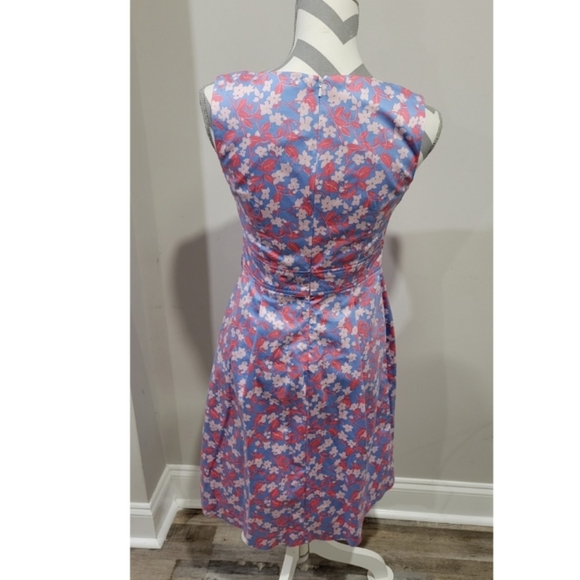 Brooks Brothers Floral A-Line Dress SZ 2 - Picture 2 of 6